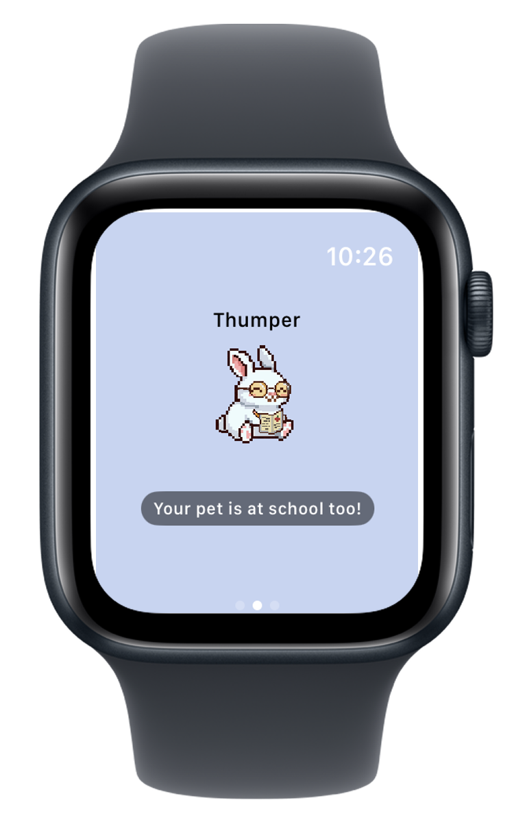 Animale tranquillo a scuola