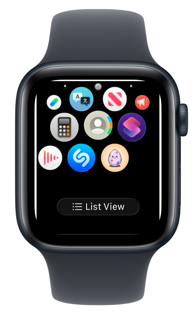 Apple Watch showing the WatchieBesti app in the app list