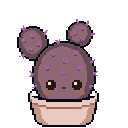 Pixel art Medium Cactus Cactus in Pink