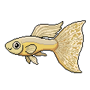 Pixel art Guppy Guppy in Cobalt