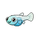 Pixel art Fry Guppy in Jade