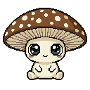Pixel art Tall Mushroom Mushroom in Brown