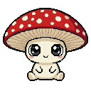ドット絵のおとなのキノコ、植物キングダムの WatchieBesti のペット