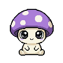 Pixel art Tiny Mushroom Mushroom in Lavender