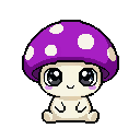 Pixel art Tiny Mushroom Mushroom in Purple