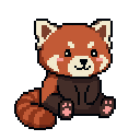 Pixel art Red Panda Red Panda in Classic