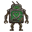 Robot adulto in pixel art, un animaletto WatchieBesti del regno: Macchine