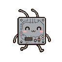 Pixel art Bot Robot in Chrome