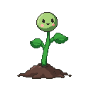 Pixel art Sprout Sunflower in Yellow