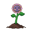 Pixel art Tall Sunflower Sunflower in Lavender